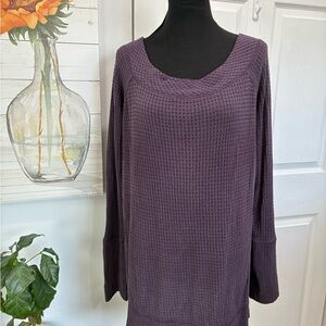 We The Free Deep Purple Knit Top